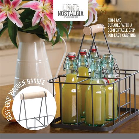 Kitchen Craft Living Nostalgia Milk Bottle Holder 